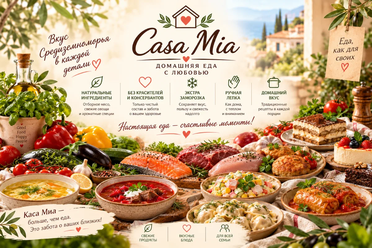 Casa Mia — домашняя еда с любовью, Анталия