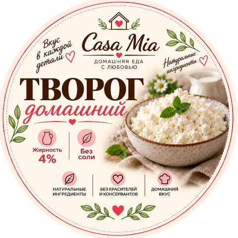 Homemade Cottage Cheese 4%