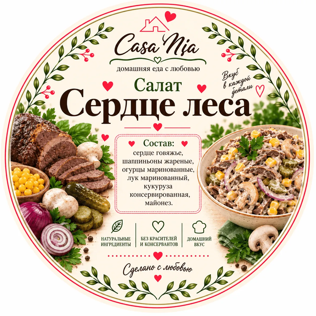 Салат «Сердце леса»