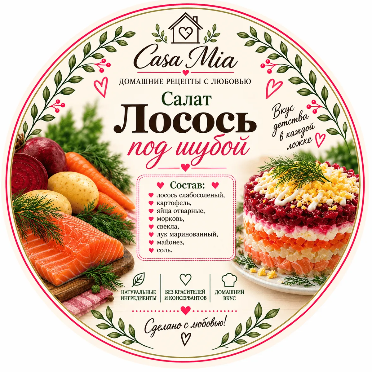Салат «Лосось под шубой»
