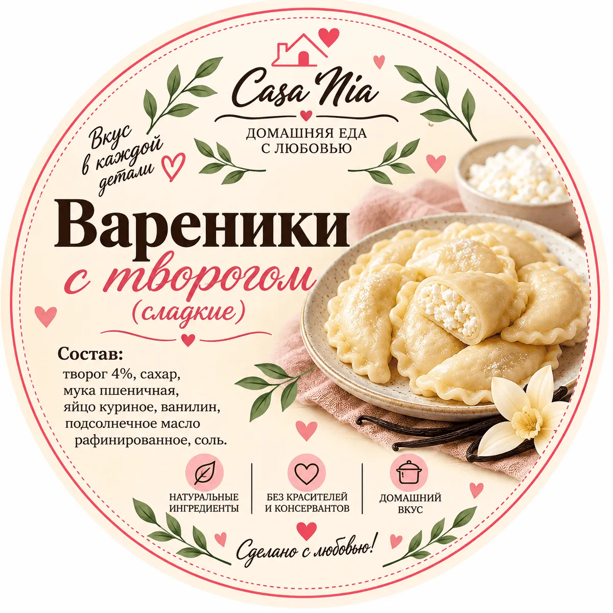 Вареники с творогом