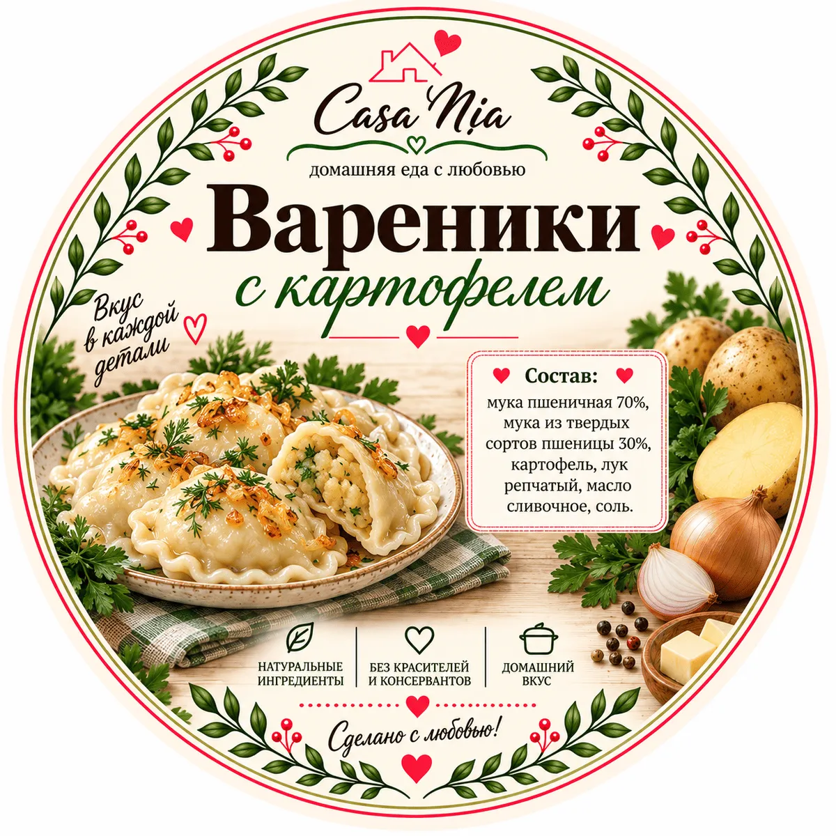 Вареники с картофелем